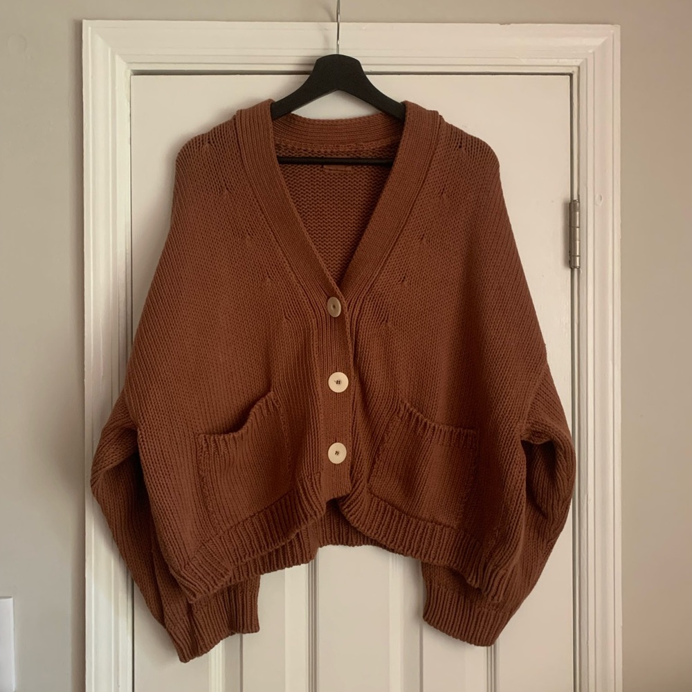 Babaa No. 22 Brown Women's Cardigan Sweater